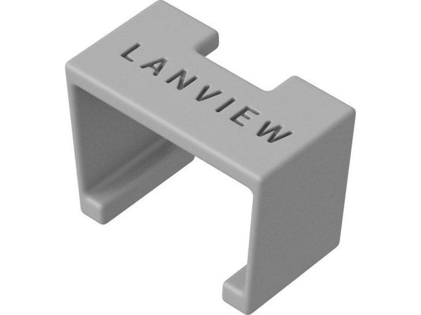 Lanview SmartClicks - Cable color coding clips - grå (paket om 20)