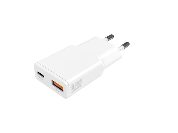4smarts PDPlug Duos Slim, Sisätila, AC, 12 V, Valkoinen