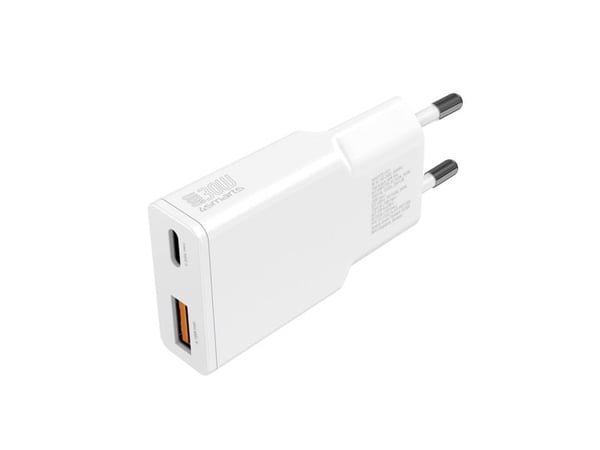 4smarts PDPlug Duos Slim, Sisätila, AC, 12 V, Valkoinen