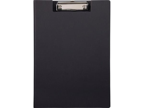 MAUL Klemmbrett-Mappe MAULbalance, Karton, schwarz stabiler Karton kaschiert med naturbelassenem Kraftpapir, - 1 Stück (2382090)