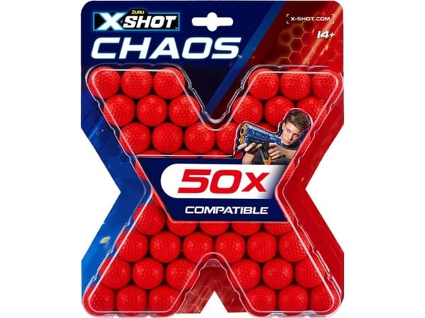 XSHOT skum/”schoviniai” Blaster Chaos, 50 stk., 36327 XSHOT skum/”schoviniai” Blaster Chaos, 50 stk., 36327