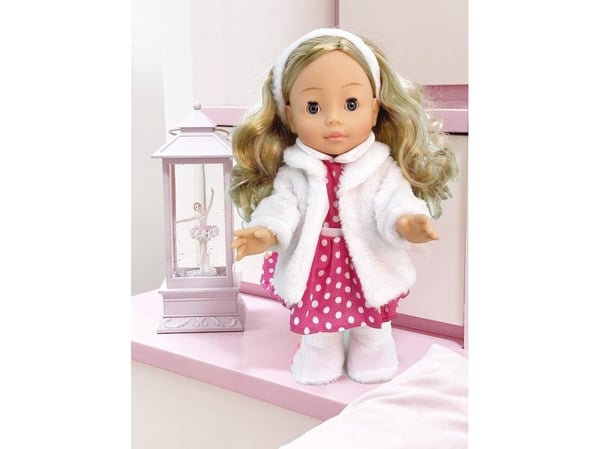 BAMBOLINA gående dukke Molly, 33 cm, med musikk (BD1226)
