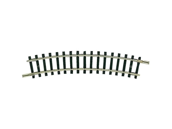 Fleischmann 22231 N-skinne (uten ballast) kurvespor 24° 194,6 mm