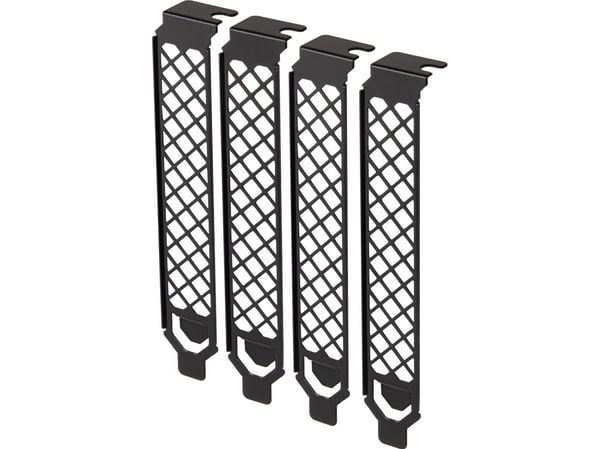 SilverStone SST-Aeroslots-2B - PCI slot covers, 4 stycken - svart SilverStone SST-Aeroslots-2B - PCI slot covers, 4 stycken - svart