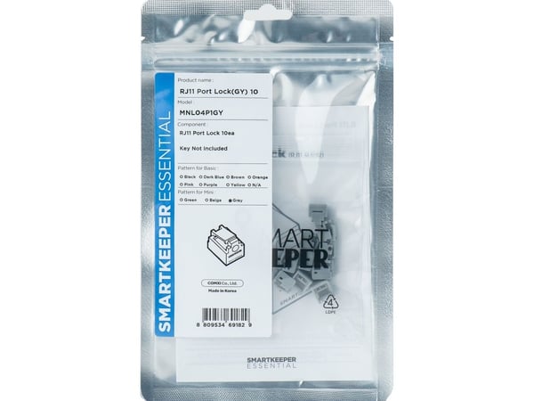 SmartKeeper Mini "RJ11 Port" Blocker grau 10 Stk.