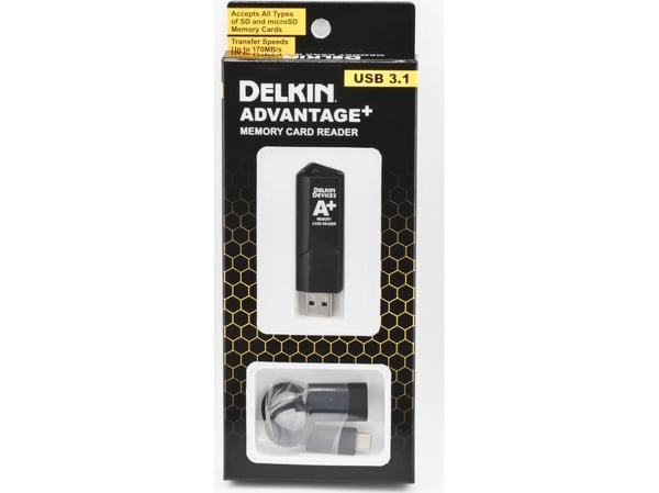 Delkin kortleser SD & MicroSD A2 (USB 3.1)