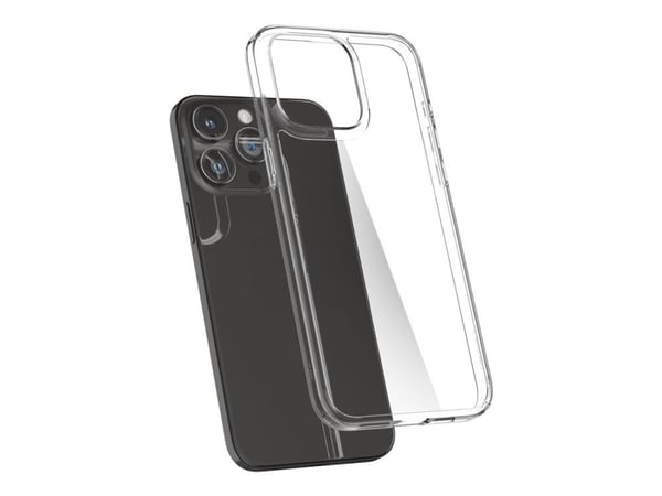 Spigen Air Skin Hybrid - Baksidesskydd för mobiltelefon - polykarbonat, termoplastisk polyuretan (TPU) - CrystalClear - för Apple iPhone 15 Pro Max
