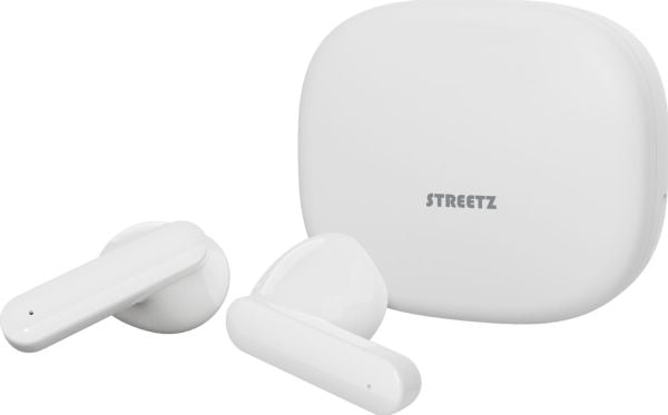 Streetz T160-WHT in-ear trådlösa hörlurar, vit