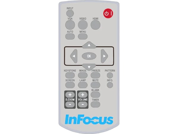 InFocus - Fjernkontroll - for InFocus IN1034, IN1049; Advanced LCD Series IN1004, IN1036, IN1044, IN1059