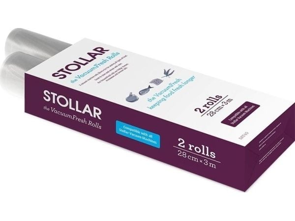 Stollar SAT40, Vakuumforseglingsrull, Gjennomsiktig, 2 stykker, 3 m, 28 cm, 28 cm