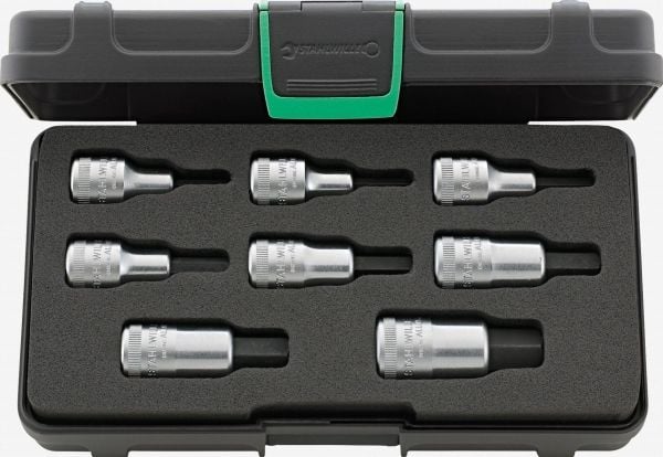 Stahlwille 54/8 91331216 skrutrekker-bitsett 1/2, 8 deler