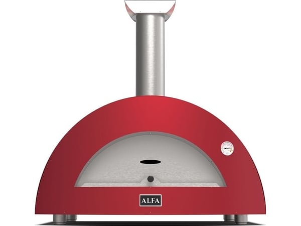 Alfa Forni Moderno 3 pizzaa puun punainen väri