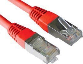LOGON SSTP Cat5e, 1,5 m, Cat5e, RJ-45, RJ-45, Rød