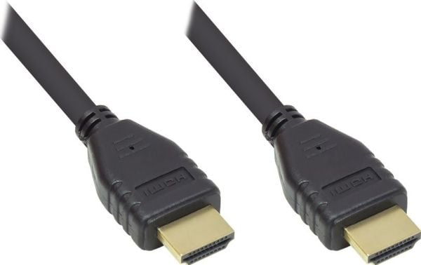 Alcasa GC-M0135, 0,5 m, HDMI Type A (Standard), HDMI Type A (Standard), 480 x 2160 piksler, 18 Gbit/sek., Svart