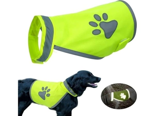 Paw Love Reflekterende hundevest (40 cm) Gul