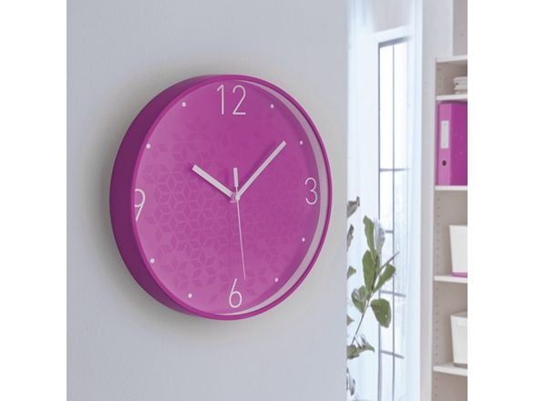 Seinäkello Leitz WOW violetti