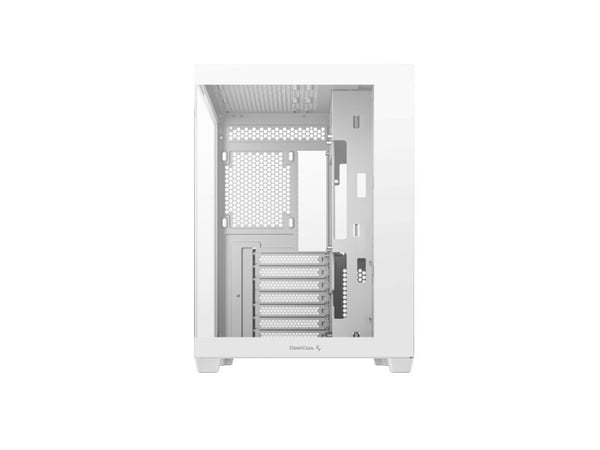 DeepCool CG530 WH - Midi-tårn - ATX - sidepanel med vindu (herdet glass) - ingen strømforsyning (ATX / PS/2) - hvit - USB/lyd
