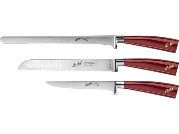 Berkel KEP3HS00SRRGB, Kniv sett, 26 cm, Rustfritt stål, 3 stykker