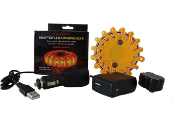 ZMARTGEAR Advarselslys Genopladelig Gul