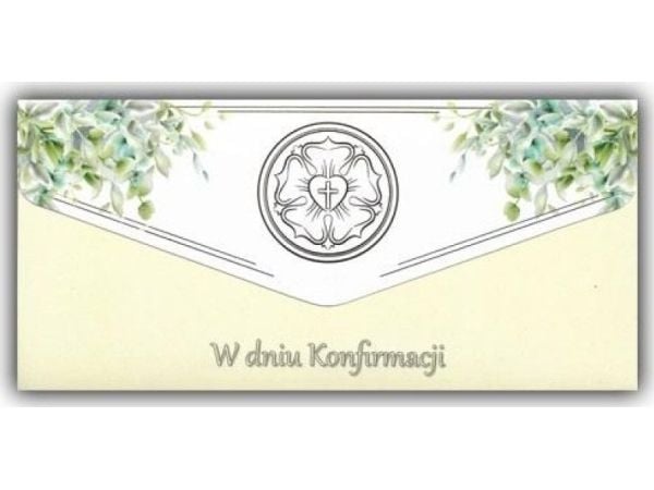 Tassotti konvolutt/konvoluttmappe Konfirmasjon