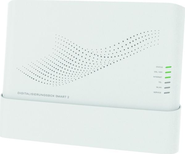 Deutsche Telekom Digibox Smart 2 - Trådløs ruter - DSL-modem 4-portssvitsj - 1GbE, GPON - Wi-Fi 6 - Dobbeltbånd