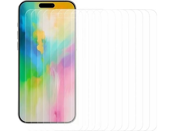 Herdet glass i multipakning (50 stk) for iPhone 16 Plus