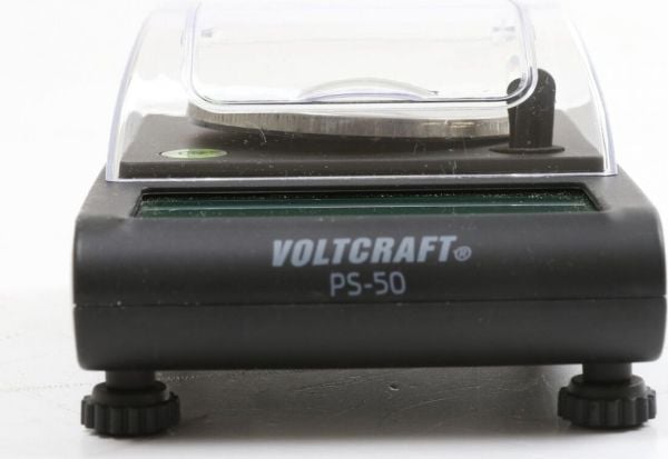 VOLTCRAFT VC-11956750 PS-50 presisjonsvekt, veiområde 50 g, avlesningsnøyaktighet 0,001 g, batteridrevet via USB, svart