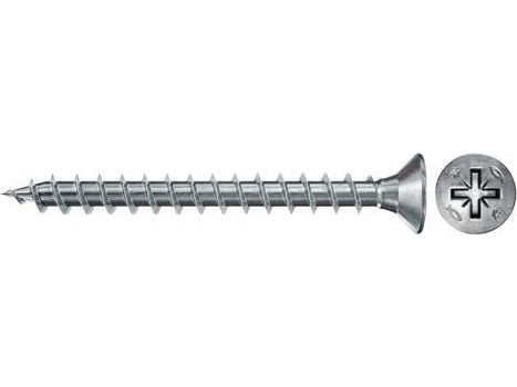 Fischer 670023, Skru, Metall, Tre, Delgjenge, PH (Phillips), PZ1