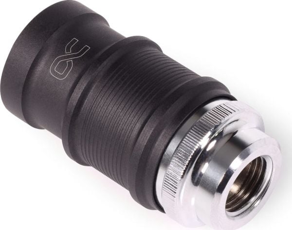 Alphacool ES hurtigkobling BLH1A PushIn hunn, krom/svart (matt)