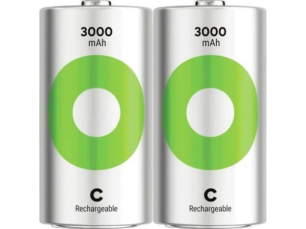 GP Batteries ReCyko Pro RECYKO C, Oppladbart batteri, C, Nikkelmetallhydrid (NiMH), 1,2 V, 2 stykker, 3000 mAh