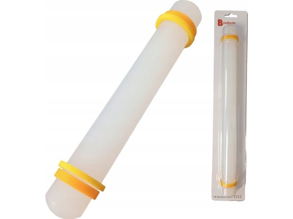 Kjevle til marcipan 35 cm brun