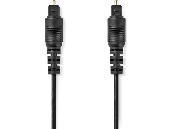 Nedis CAGL25000BK30, TOSLINK, Hankjønn, TOSLINK, Hankjønn, 3 m, Sort