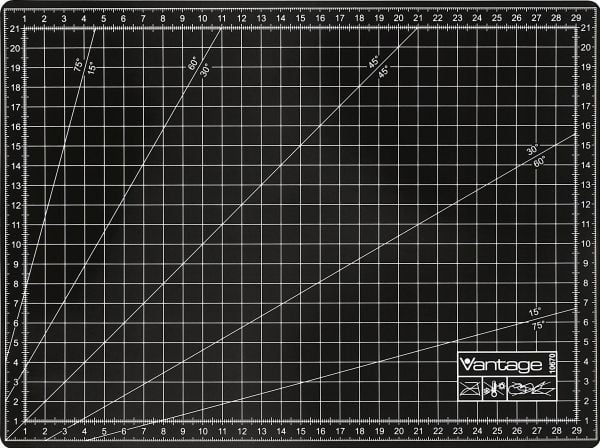 Dahle skärmatta 22 x 30 cm svart VANTAGE – A4