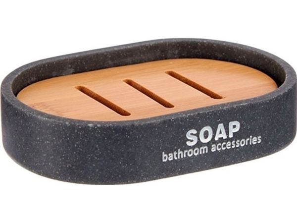 Berilo såpeskål SOAP med bambus dryppebrett