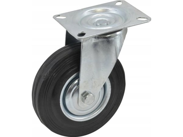 AWTools AWTOOLS Kääntyvä pyörä Musta kumi 75mm
