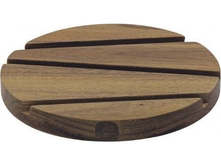 Bordskåner grafisk HOME - Ø: 20cm x H: 2cm - Akacie - Træ
