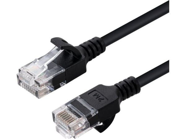Microconnect V-UTP6015S-SLIM, 1,5 m, Cat6, U/UTP (UTP), RJ-45, RJ-45, Svart