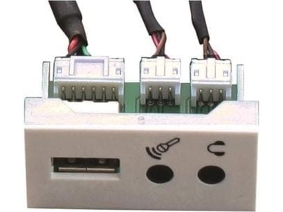 Garbot FA-2420-USB-MIC-PHJ-F/F-PH-20, Valkoinen, 45 mm, 22,5 mm