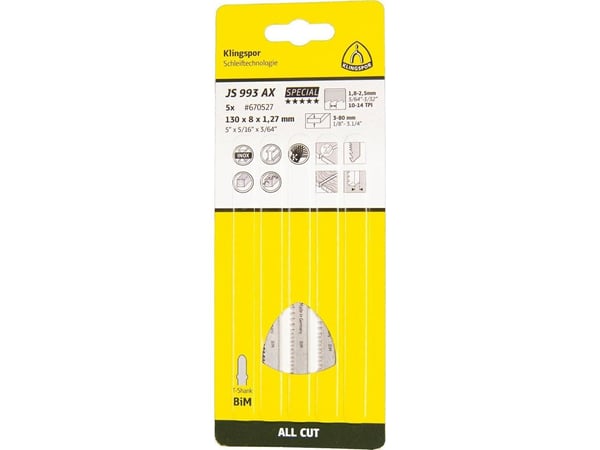 Klingspor 670527 stikksagblad 5 stk