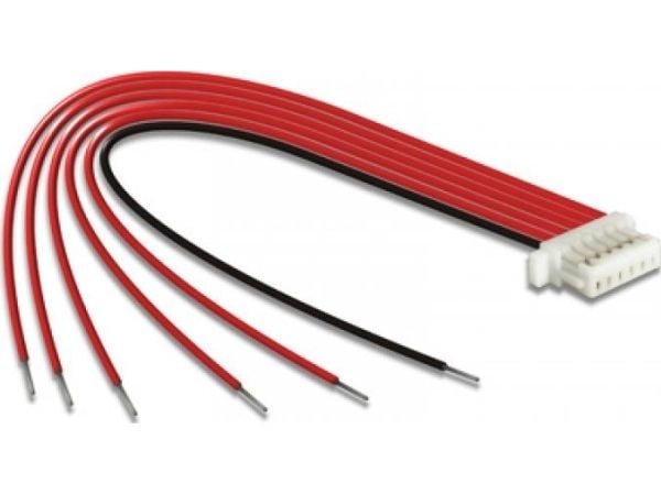 Delock - Datakabel - 6-pin connector (1mm pitch) (hunn) til uisolert tråd - 10 cm