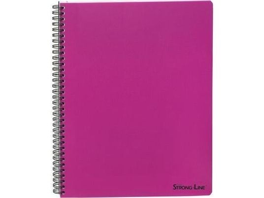 BANTEX STRONG-LINE skole-/notatblokk A4 linjert, rosa