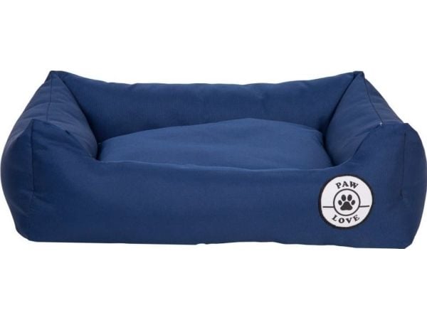 Paw Love - Hundeseng - Firkantet - Medium - 61x48cm - Marineblå