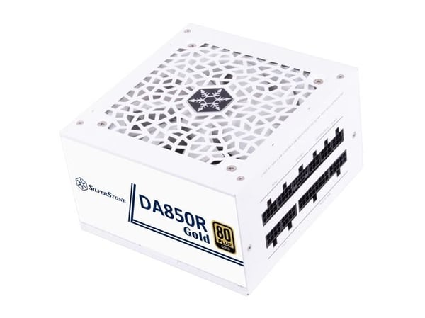 SilverStone DA850R Gold - Strømforsyning (intern) - ATX12V 3.0 - 80 PLUS Gold - AC 90-264 V - 850 watt - aktiv PFC - hvit