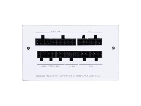 SilverStone DA850R Gold - Strømforsyning (intern) - ATX12V 3.0 - 80 PLUS Gold - AC 90-264 V - 850 watt - aktiv PFC - hvit
