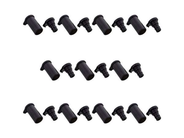InLine 94030, endestykke, svart, 18 mm, 30 mm, 3 g, 85 mm