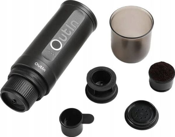Kaffemaskin Outin Nano 7500 mAh bærbar kaffetraktersett (grå) + beskyttelsesveske