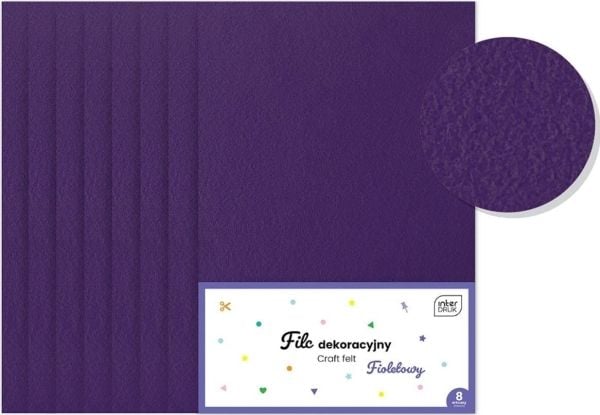 FELT dek A4/8 ark lilla INT PBH