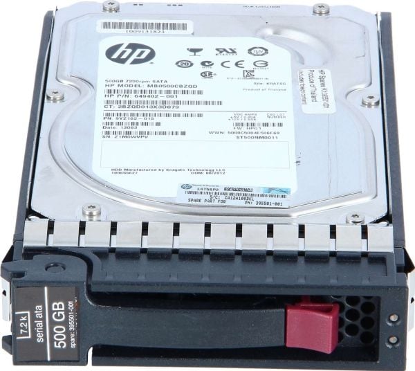 HPE - Harddisk - 500 GB - hot-swap - 3.5" - SATA 1.5Gb/s - 7200 rpm