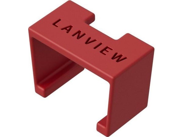 Lanview SmartClicks - Cable color coding clips - röd (paket om 20)