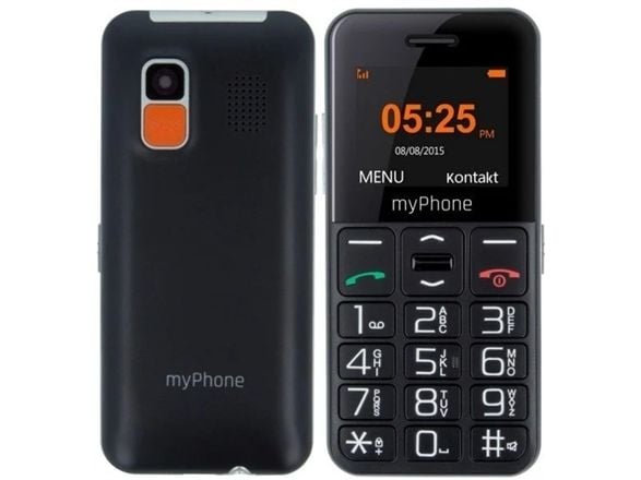 MyPhone Halo Easy matkapuhelin Musta ja hopea